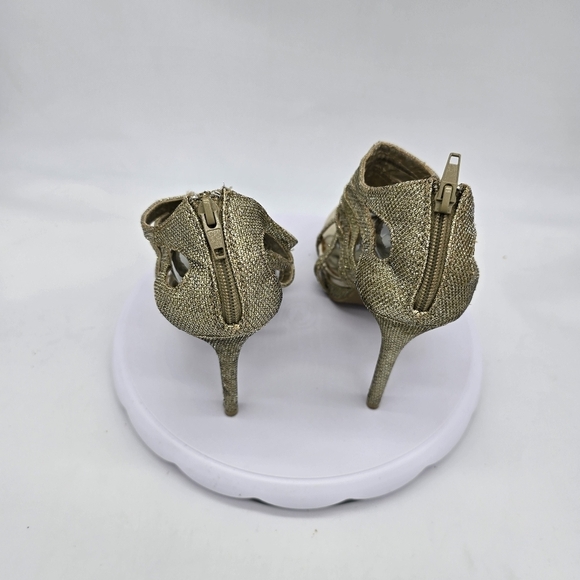 Chinese Laundry Shoes Women's 11 Impress Sparkly Open Toe Strappy Platform Heels - Picture 5 of 8